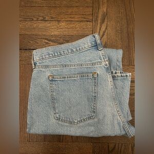 Abercrombie Low Rise Baggy Jean in light wash